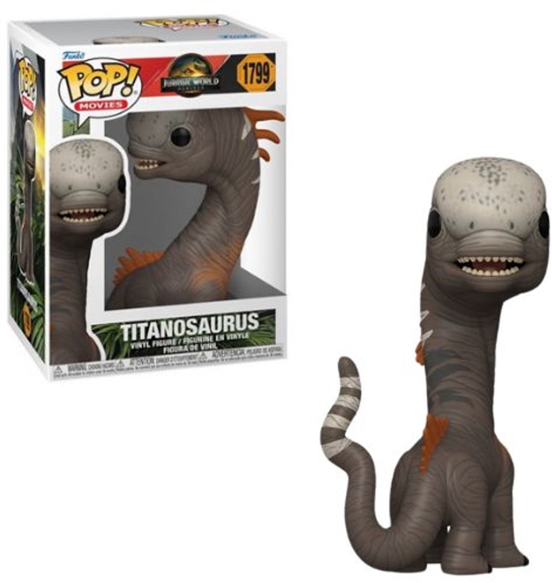 Funko jurassic world genfødsel - popfilm nr. 1799 - titanosaurus