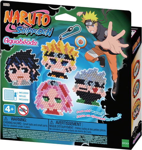 Aquabeads naruto nøglering håndværkssæt - perler der klistrer sammen med vand