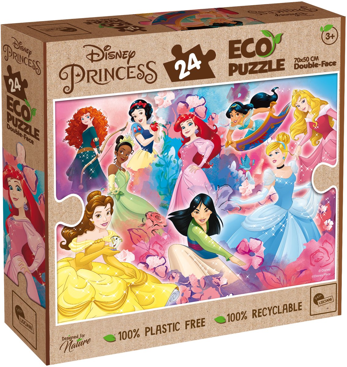 Lisciani disney øko puslespil df prinsesse 24