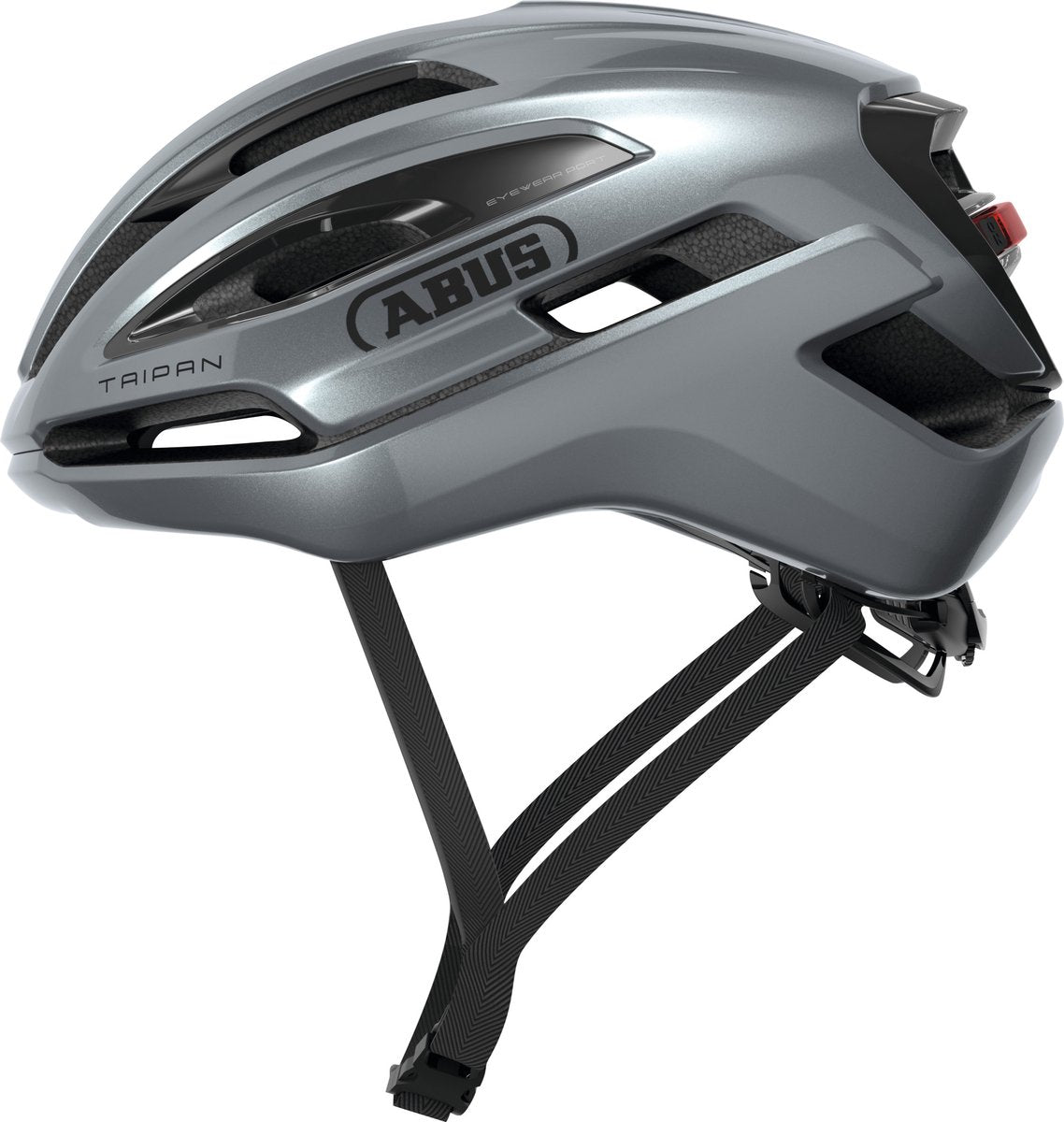 Abus cykelhjelm taipan led grafit sølv m - 54-58 cm - sølv - velegnet til brug på gruscykler - 295 g