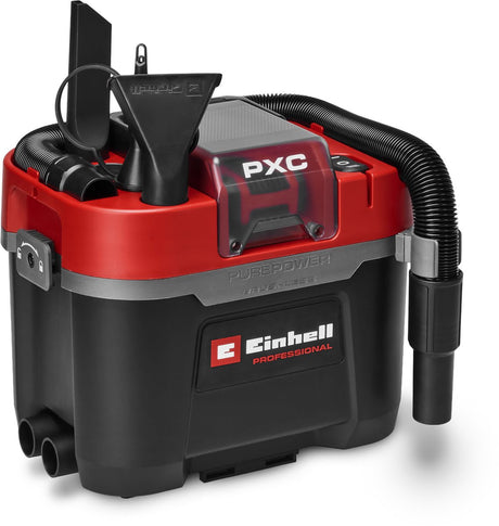 Einhell batteri vådtørstøvsuger tp-vc 18 10 li bl l solo - power x-change - 18 v li-ion - 10 l - 180 mbar - slangelængde - diameter: 1,8 m 36 mm - ekskl. batteri og oplader