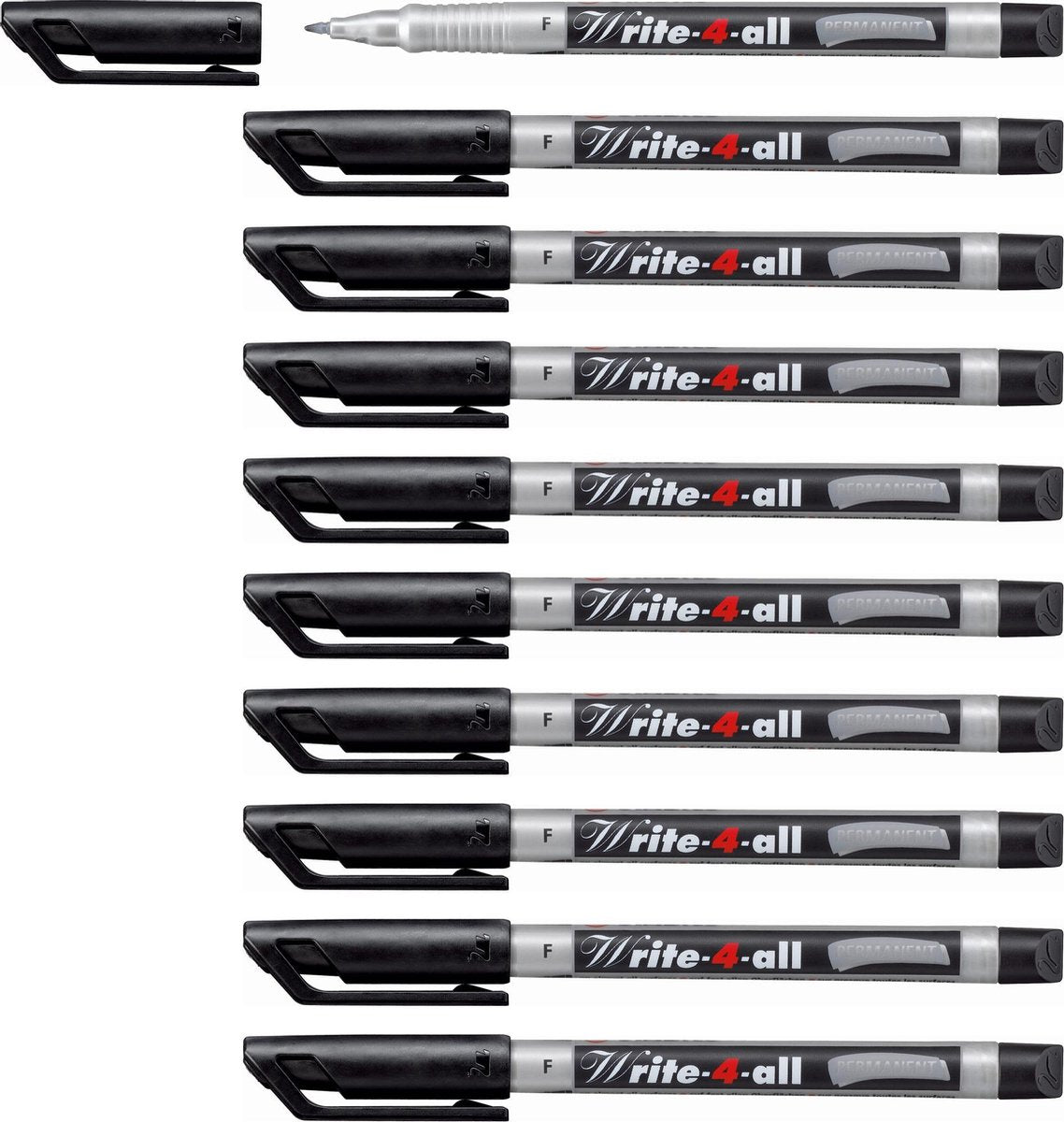 Stabilo skrive-4-alle - permanent tusch - fin 0,7 mm - æske á 10 stk