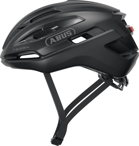 Abus cykelhjelm taipan led velvet sort l - 57-61 cm - sort - velegnet til brug på gruscykler - 315 g