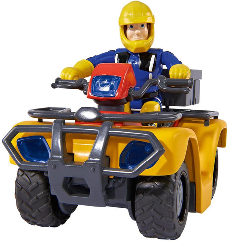 Simba - legetøjskøretøj brandmand sam - quad bike kviksølv med brandmand sam - fra 3 år