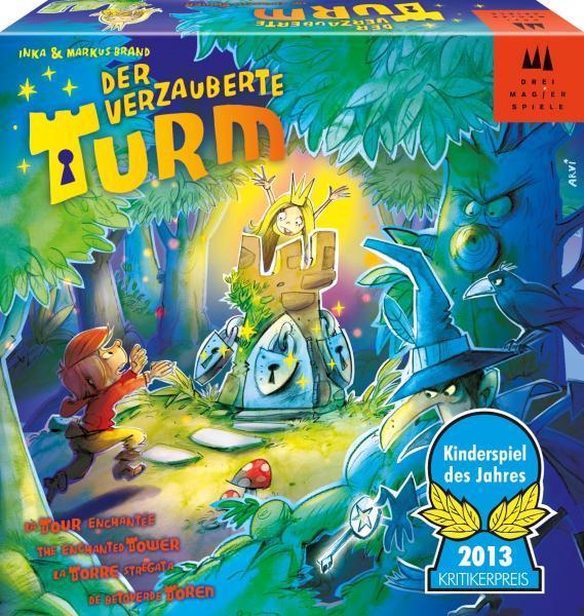 Tre tryllekunstnere spil i det tabte tårn - festspil