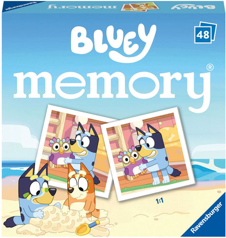 Ravensburger bluey-serien - mini memory®-spil - 48 kort - til 2 til 6 spillere