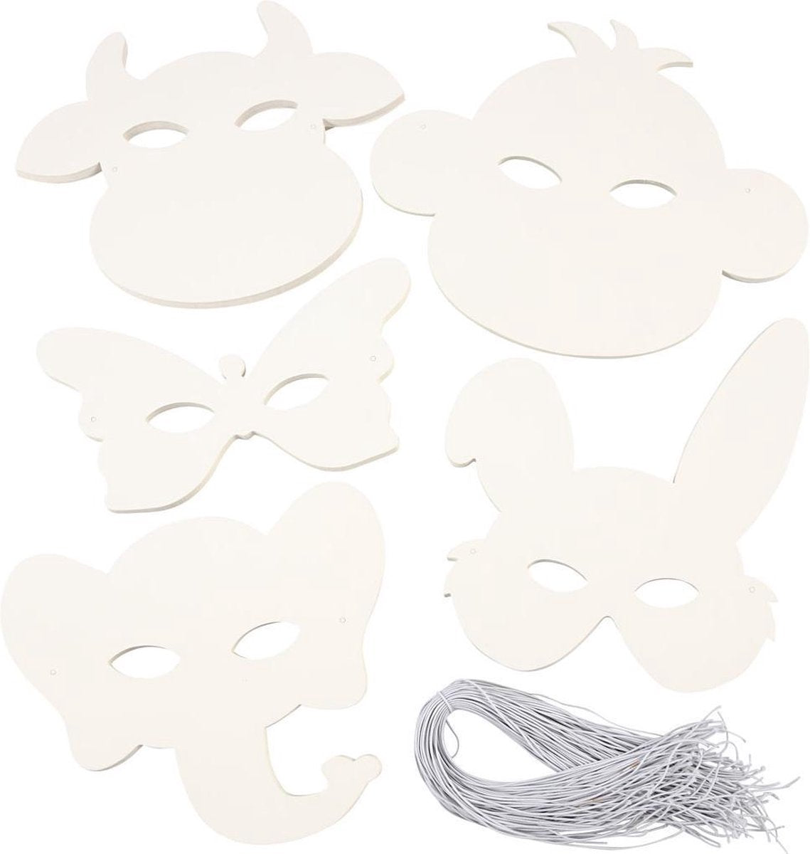 Creativ virksomhed https: www.cchobby.nl dyremasker-h-13-24-cm-w-20-28-cm-230-gr-white-100-piece-1-box