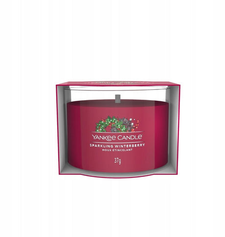 Yankee candle filled votive - sparkling winerberry - 10 branduren - 1 stuk