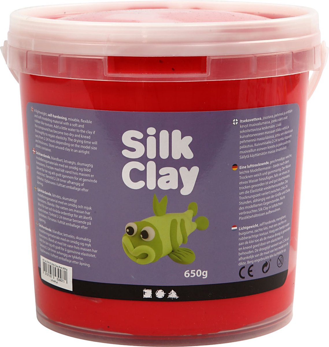 Silk clay https: www.cchobby.nl silk-ler-rød-650-gr-1-emmer