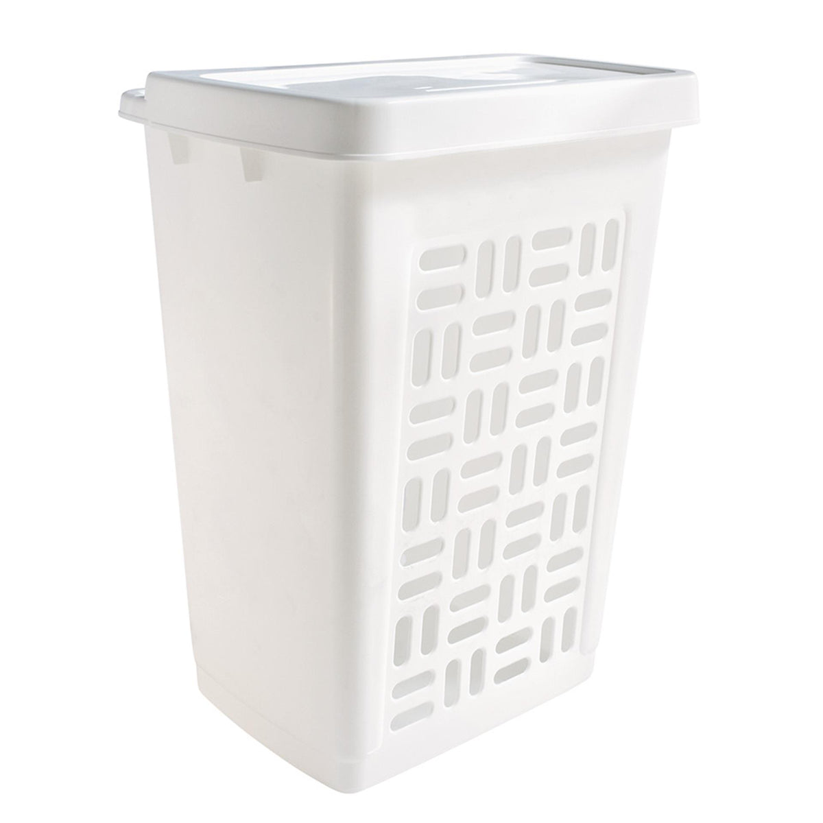 Soltøj basis vasketøjsboks 60 liter hvid plast 44,5x33x60cm