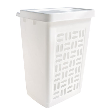 Soltøj basis vasketøjsboks 60 liter hvid plast 44,5x33x60cm