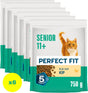 Perfekt pasform kattefoder - senior 11+ - kylling - 6x750g