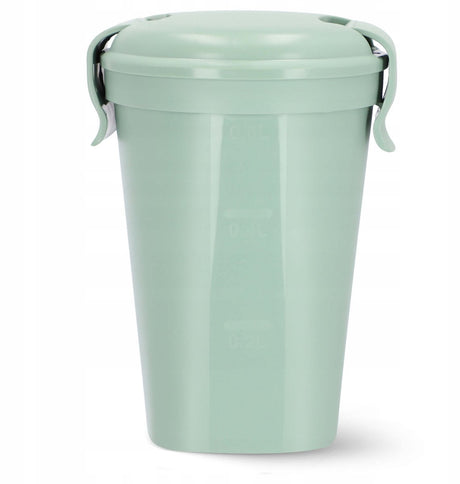 Curver yoghurtkop smart to go - müslikop - 0,6l - grøn - 100% lækagesikker - mikroovnsikker
