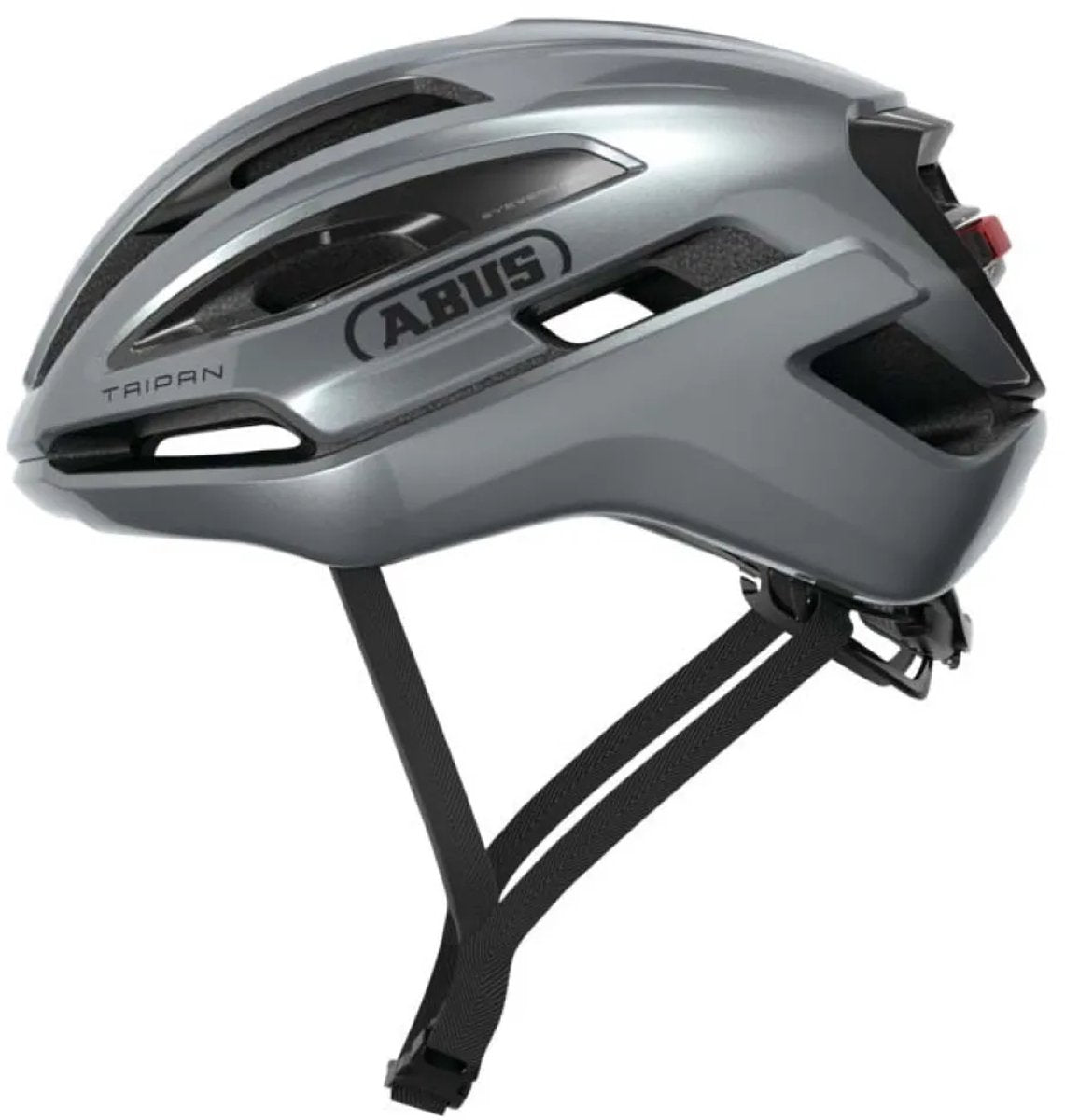 Abus cykelhjelm taipan led grafit sølv s - 51-55 cm - sølv - velegnet til brug på gruscykler - 275 g