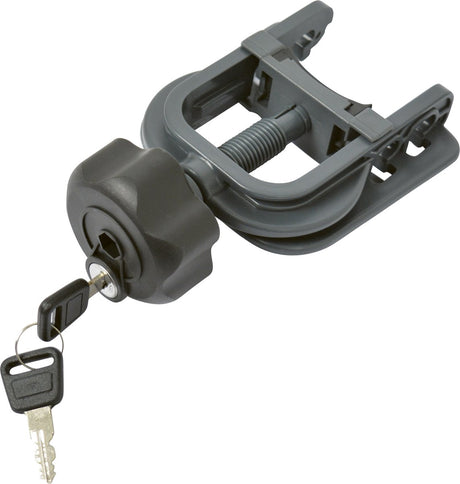 Twinny load crank clamp med lås - til at sikre cykelhåndsvinget - låsbar - til traditionelle c ck ergo ck swing ck cykelholdere