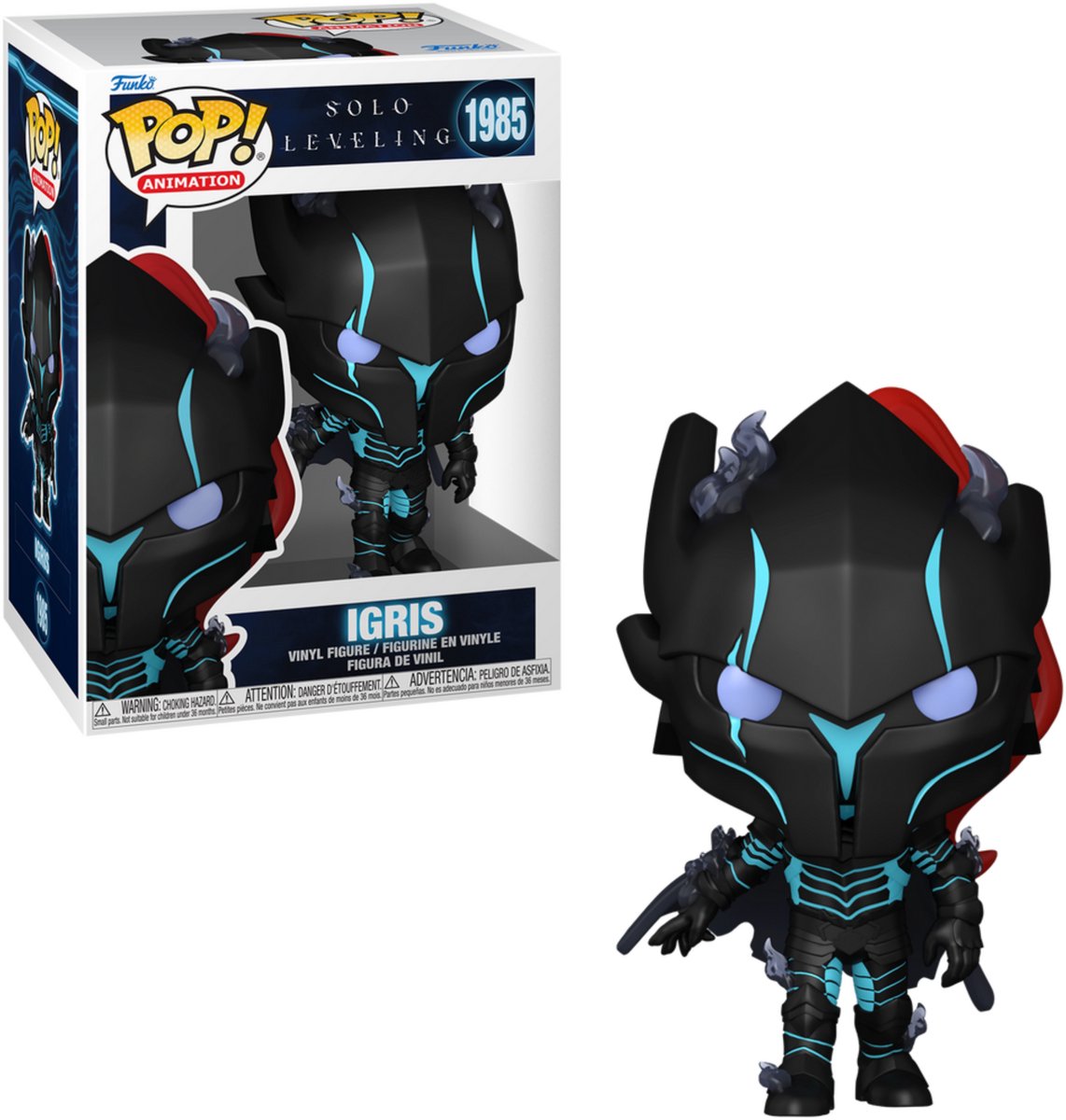 Funko solo leveling igris (chase edition möglich) vinyl figur 1985 unisex pop! - neutral - standard