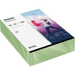 Farvet papir tecno a5 80 g m² grøn 500 ark