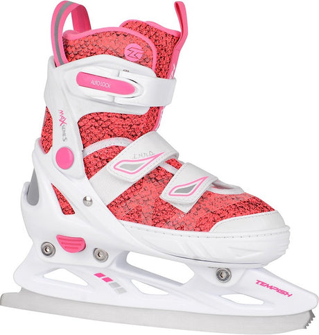 Tempish – enbo duo – ishockeyskøjter – børneskøjter – pink – justerbar pasform komfortfor – str. eu 33-36