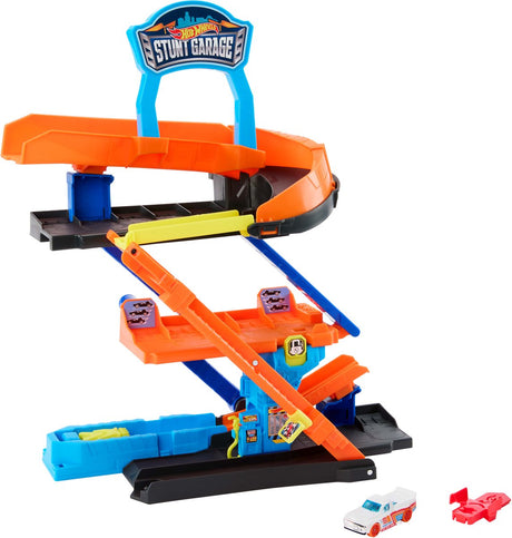 Hot Wheels City Transforming Stunt Garage Legesæt og Metal Legebil
