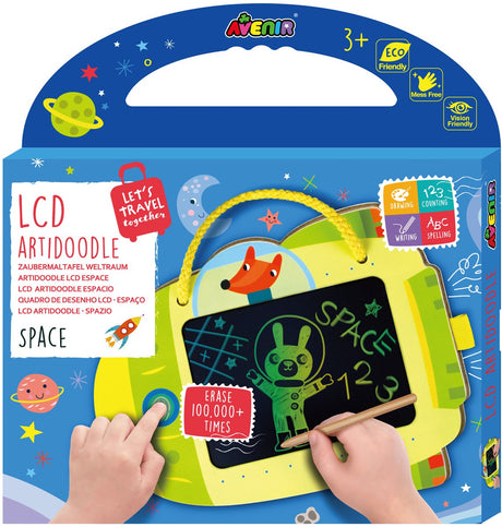 Avenir lcd artidoodle - space - tegnebræt - 21x16cm - 3 år