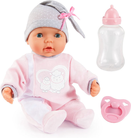 Bayer design - baby dukke min piccolina interaktiv i pink 38 cm