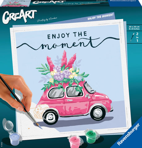 Ravensburger maleri efter numre ravensburger creart nyd øjeblikket - maleri efter numre for voksne - hobbypakke