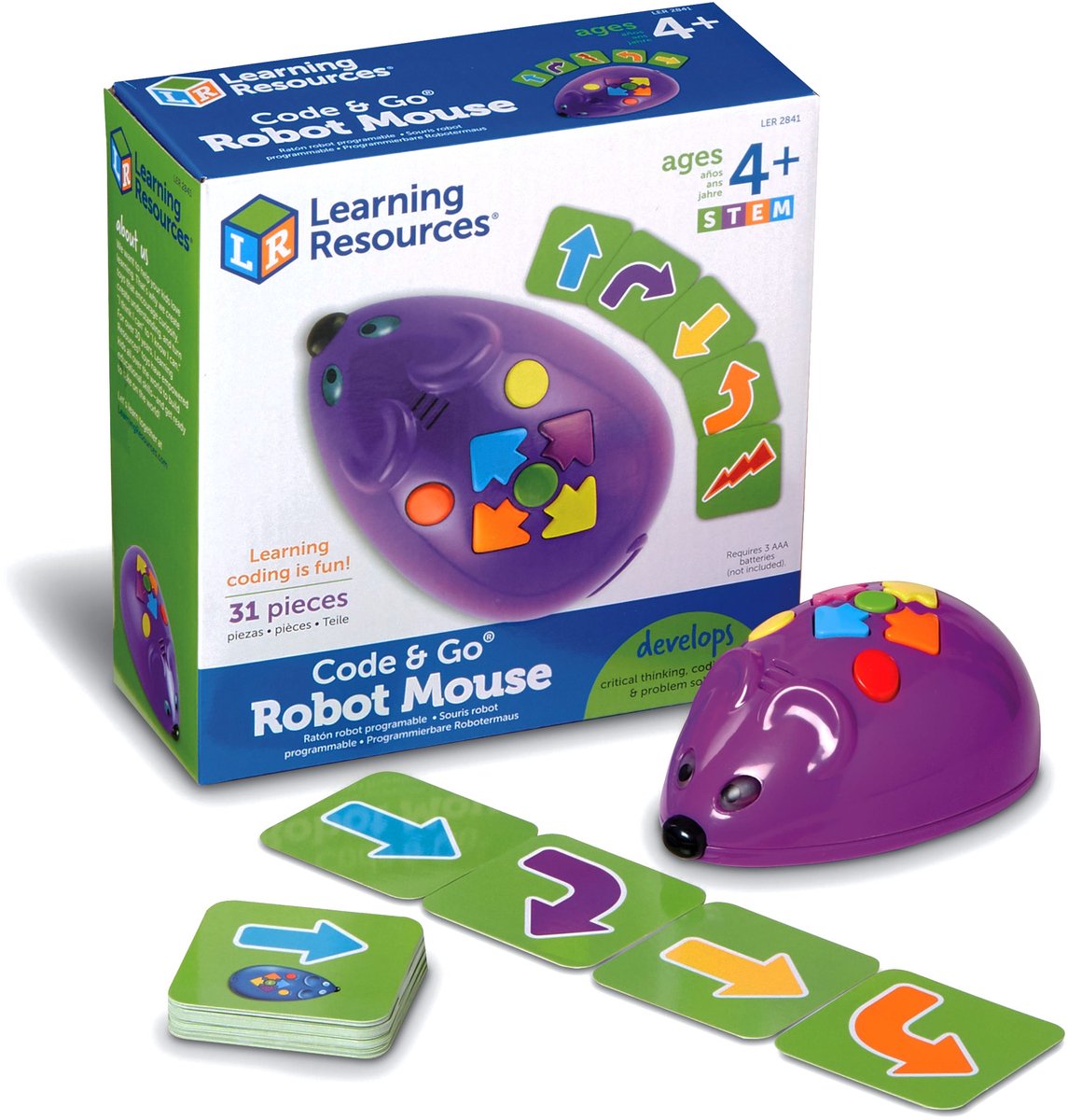 Læringsressourcekode goâ® - robotmus (4+) - 4+