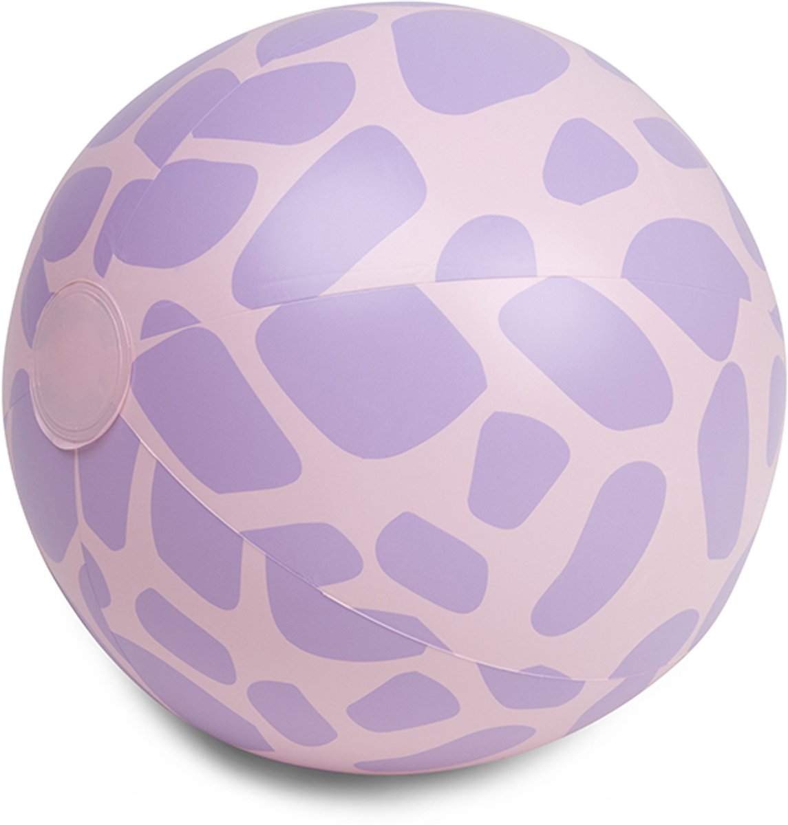 Swim essentials - badebold - 51 cm - lilla - girafprint - oppustelig bold