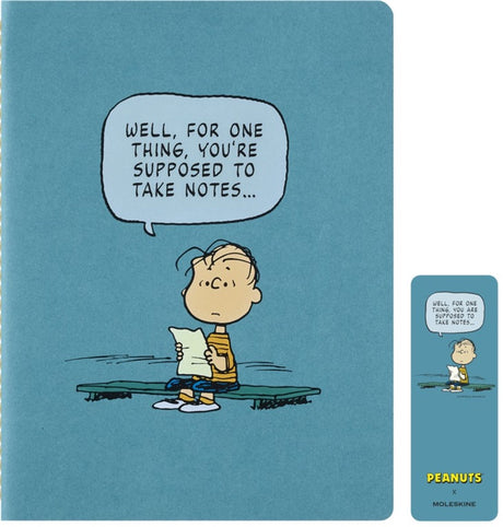 Moleskine limited edition - peanuts - notesbog - xl (18x25cm) linet - linus