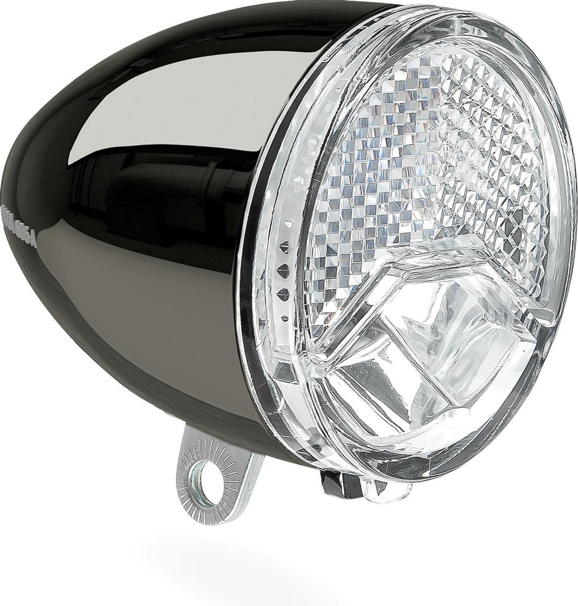 Forlygte 606 e-cykel 6-48 volt mørk krom 15 lux