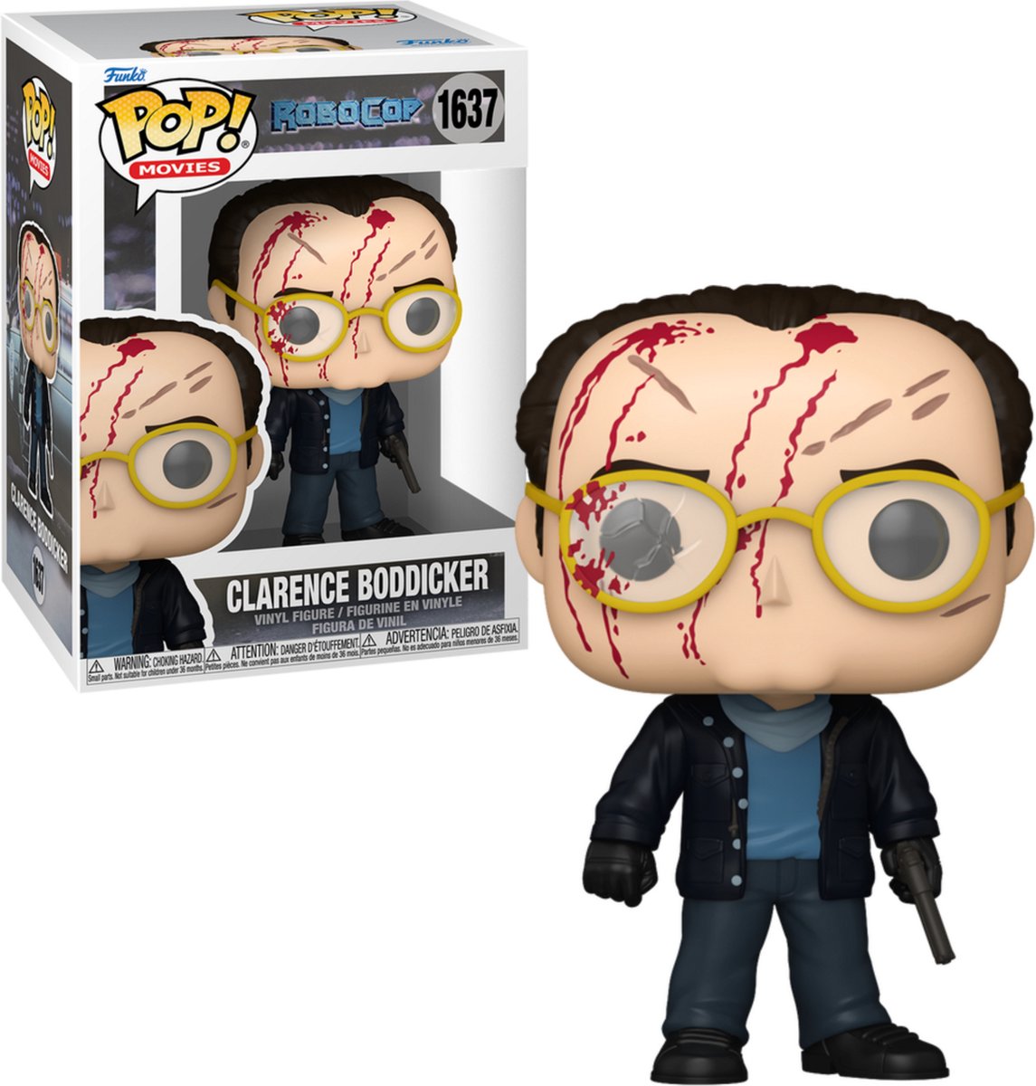 Funko robocop clarence boddicker vinyl figur 1637 pop! flerfarvet - pvc - fan merch, film