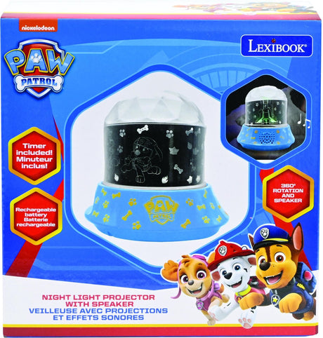 Lexibook paw patrol natlysprojektor med højttaler