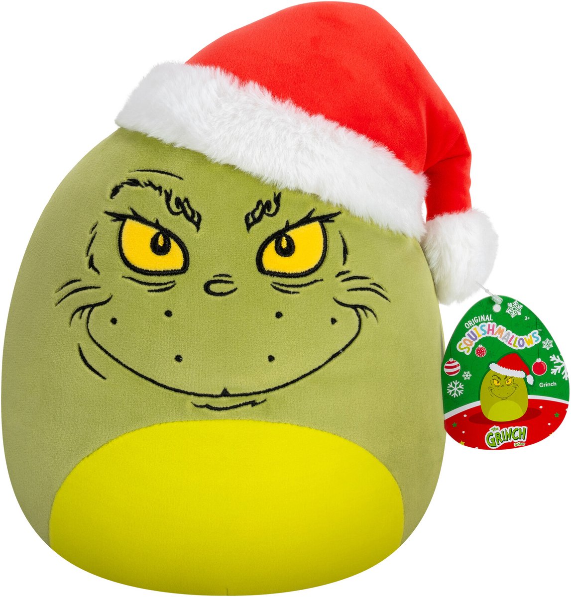 Squishmallows - grinch i nissehue 25cm plys
