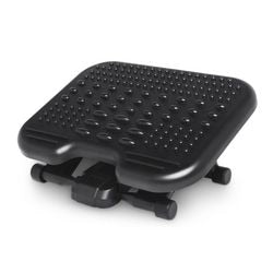 Kensington sole massage adjustable footrest - ergonomic design - black