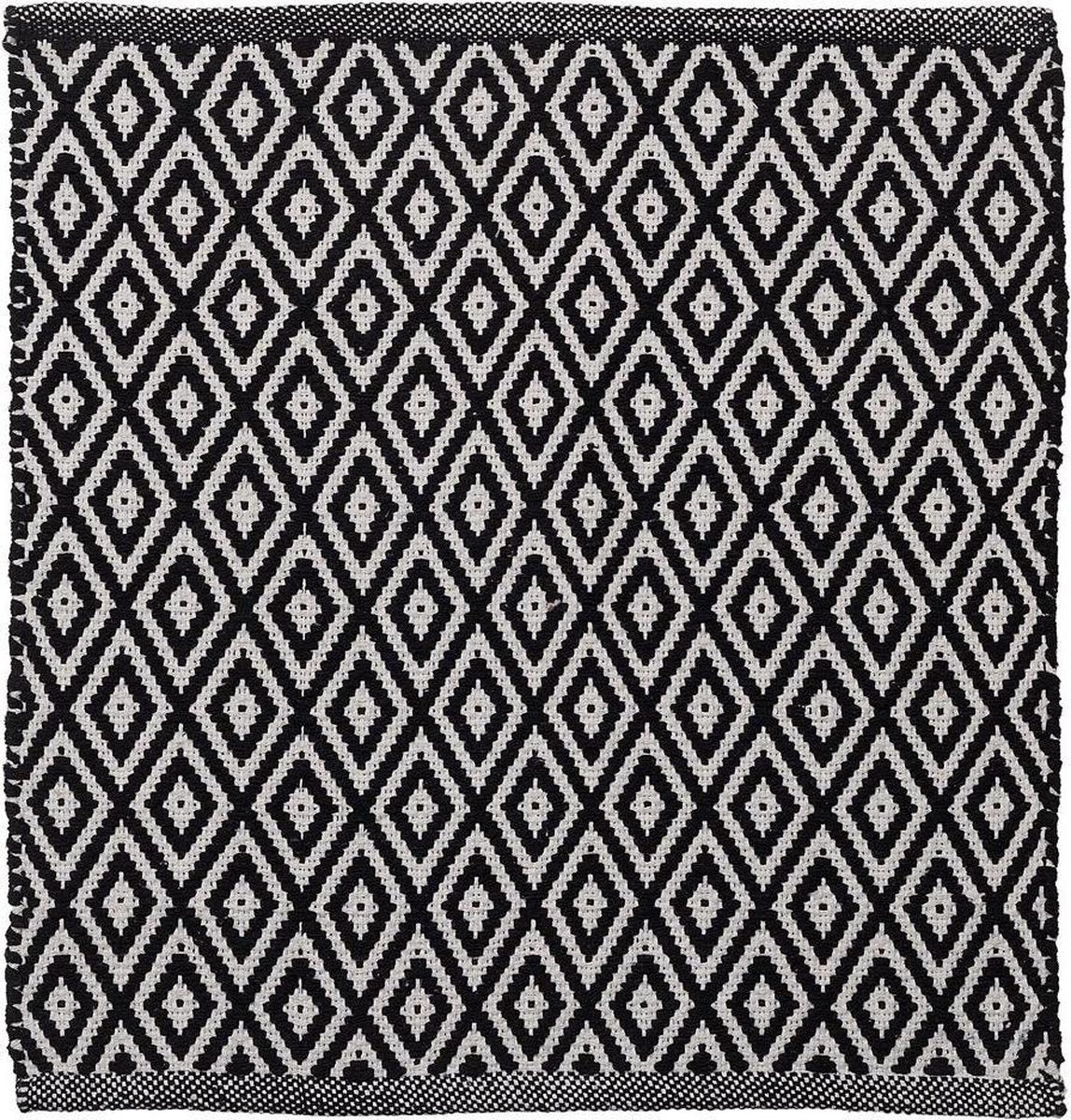 Sealskin - trellis badmat 60x60 cm - katoen - zwart
