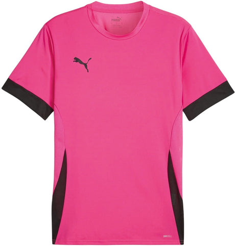 Puma teamgoal matchday trøje herre sportstrøje - Fluro pink pes-sort-sort