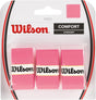 Wilson pro comfort tennis padel overgreb fluor pink - 3 stk