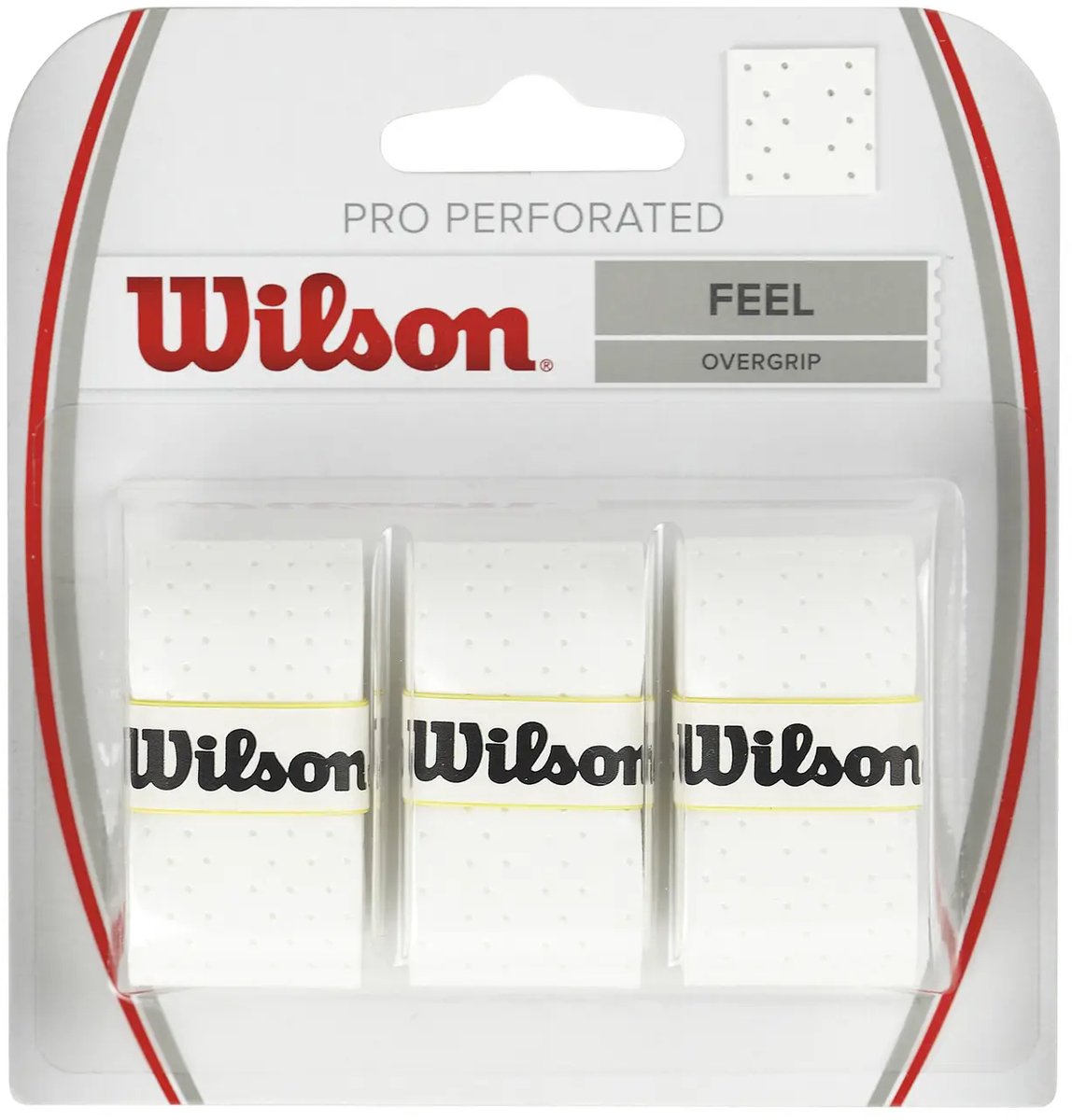 Wilson pro perforeret tennis padel overgreb - hvid