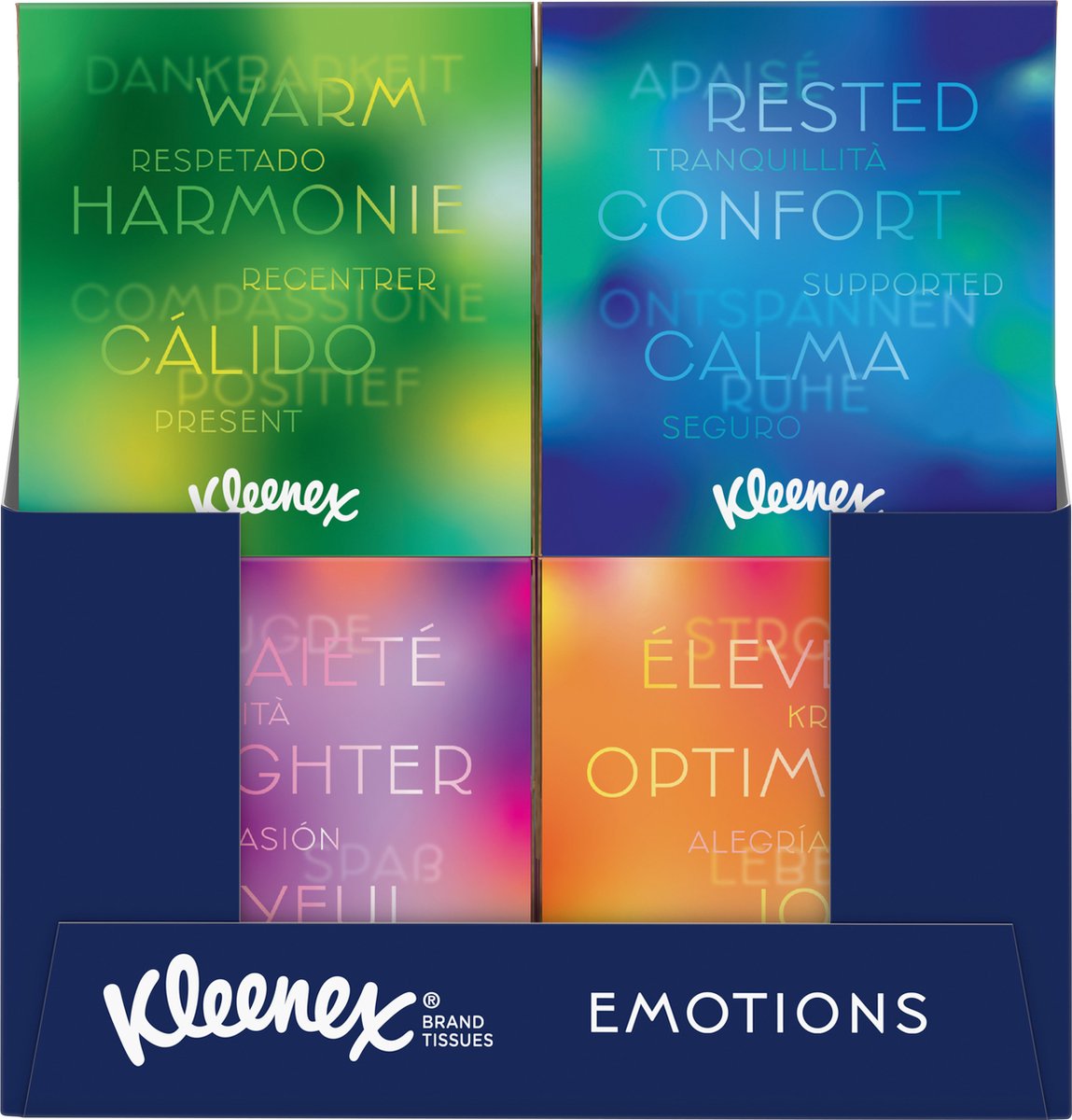 Kleenex servietter - opsamlingsæske - værdipakke - 12 x 48 stykker (576 servietter)