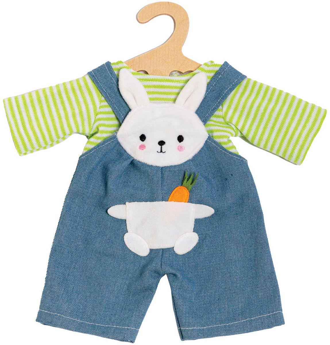 Heless dukkebukser med stribet skjorte bunny lou, 28-35 cm