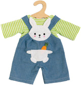 Heless dukkebukser med stribet skjorte bunny lou, 28-35 cm