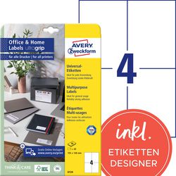 Etiketter avery 6124 105 x 148