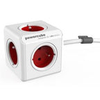 Strømskinne allocacoc powercube hvid rød