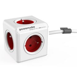 Strømskinne allocacoc powercube hvid rød