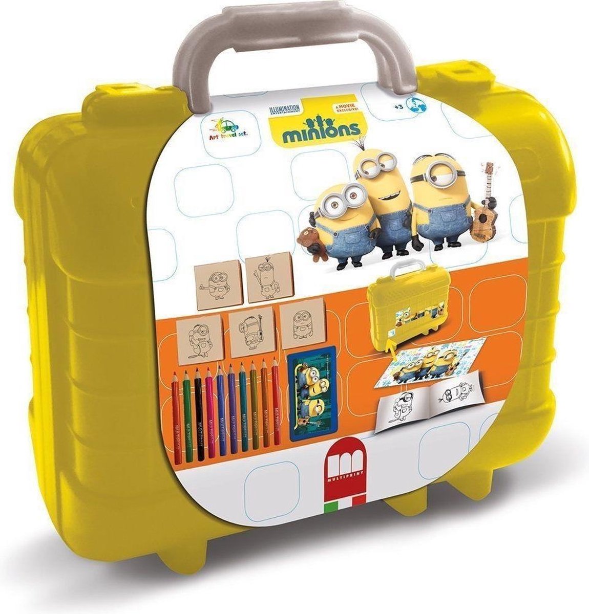Multiprint farvesæt minions 19-delt gul