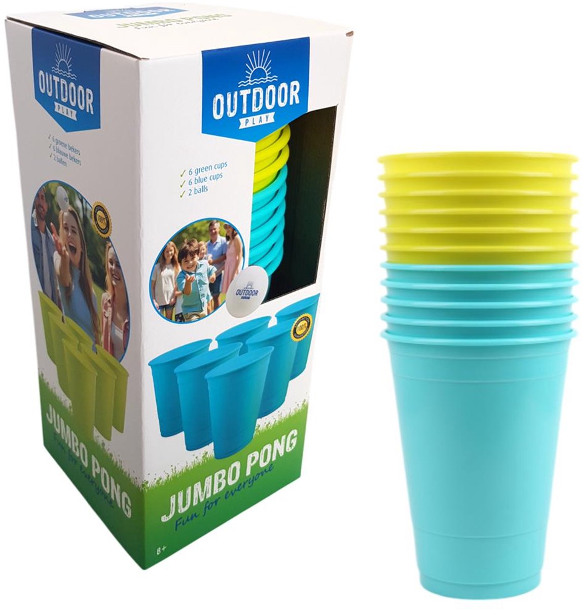 Udendørs lege jumbo pong, jumbo beer pong til udendørs