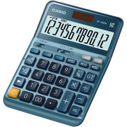 Casio regnemaskine df-120em blå