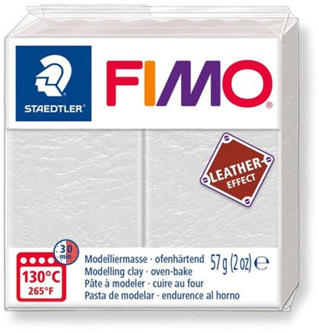 Staedtler fimo lædereffekt ovnhærdende modellervoks standardblok 57 g - olivengrøn