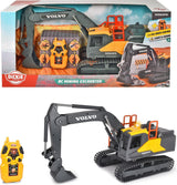 Dickie toys rc volvo gravemaskine - fra 3 år - lys og lyd - styrbar