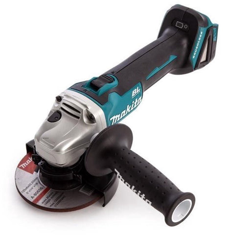 Makita dga506z 18v vinkelsliber 125mm krop, med låsekontakt | uden batterier og oplader og uden etui - dga506z